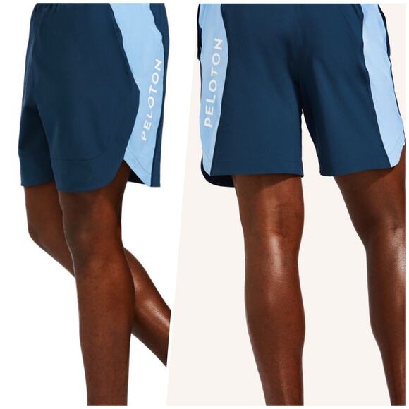 Peloton | Men | Velocity Lined Dolphin Hem 7 Inch Athletic Shorts | Medium - Picture 9 of 10